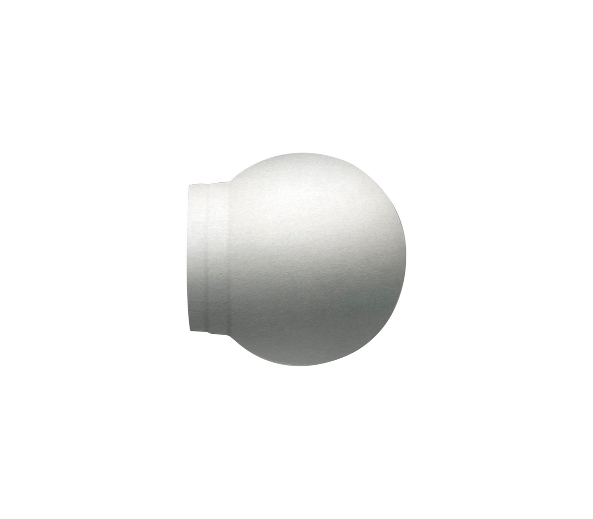 Terminal decorativo tipo esfera blanco 13mm Tauro