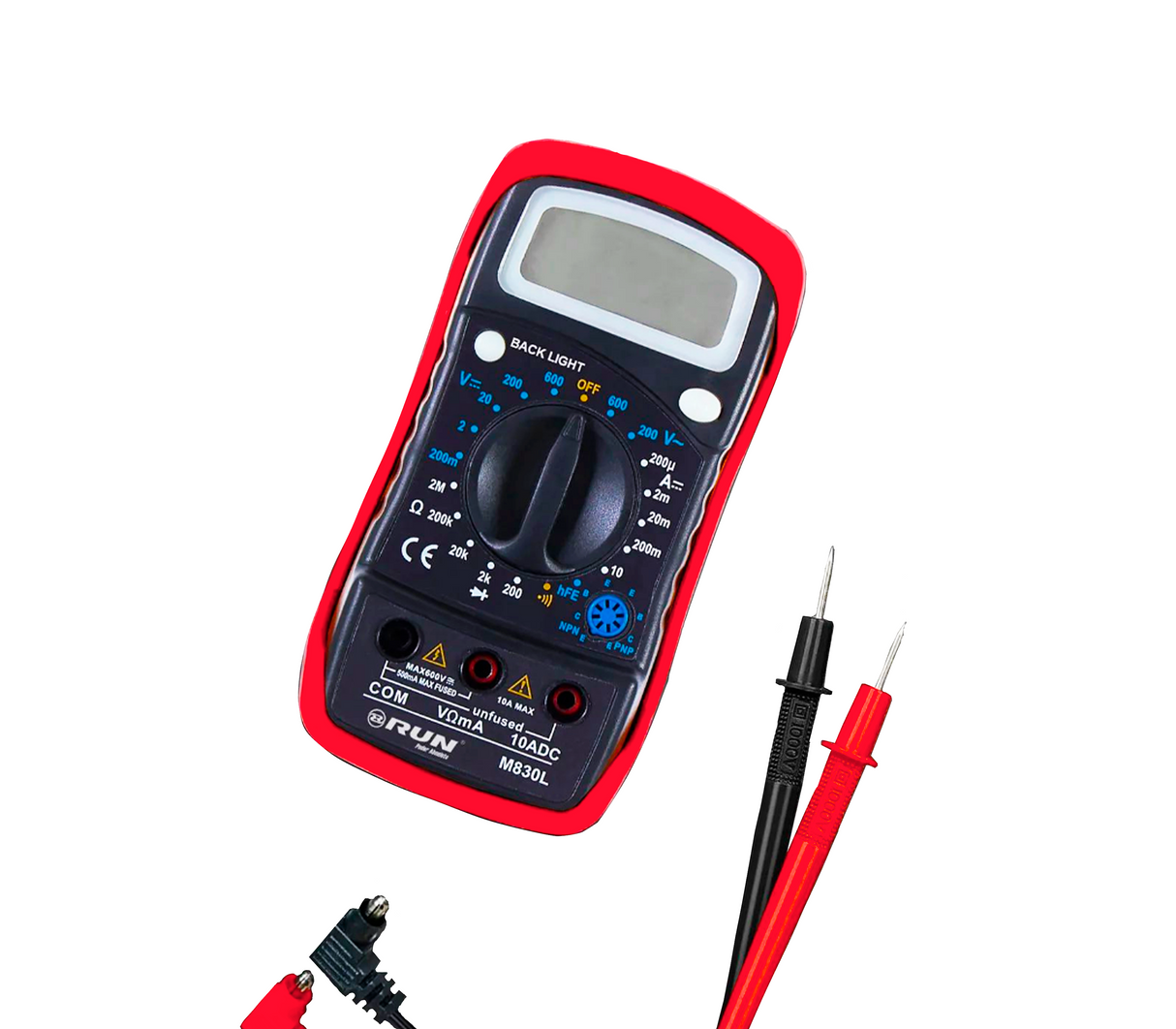 Tester digital con pantalla LCD Run