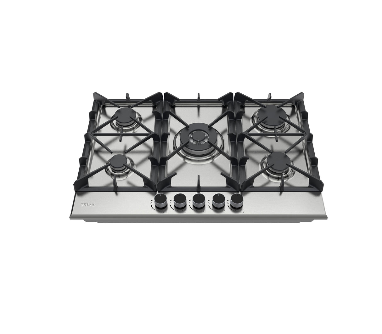 Tope de cocina a gas milán pro 5 hornillas 76cm (30") acero Drija