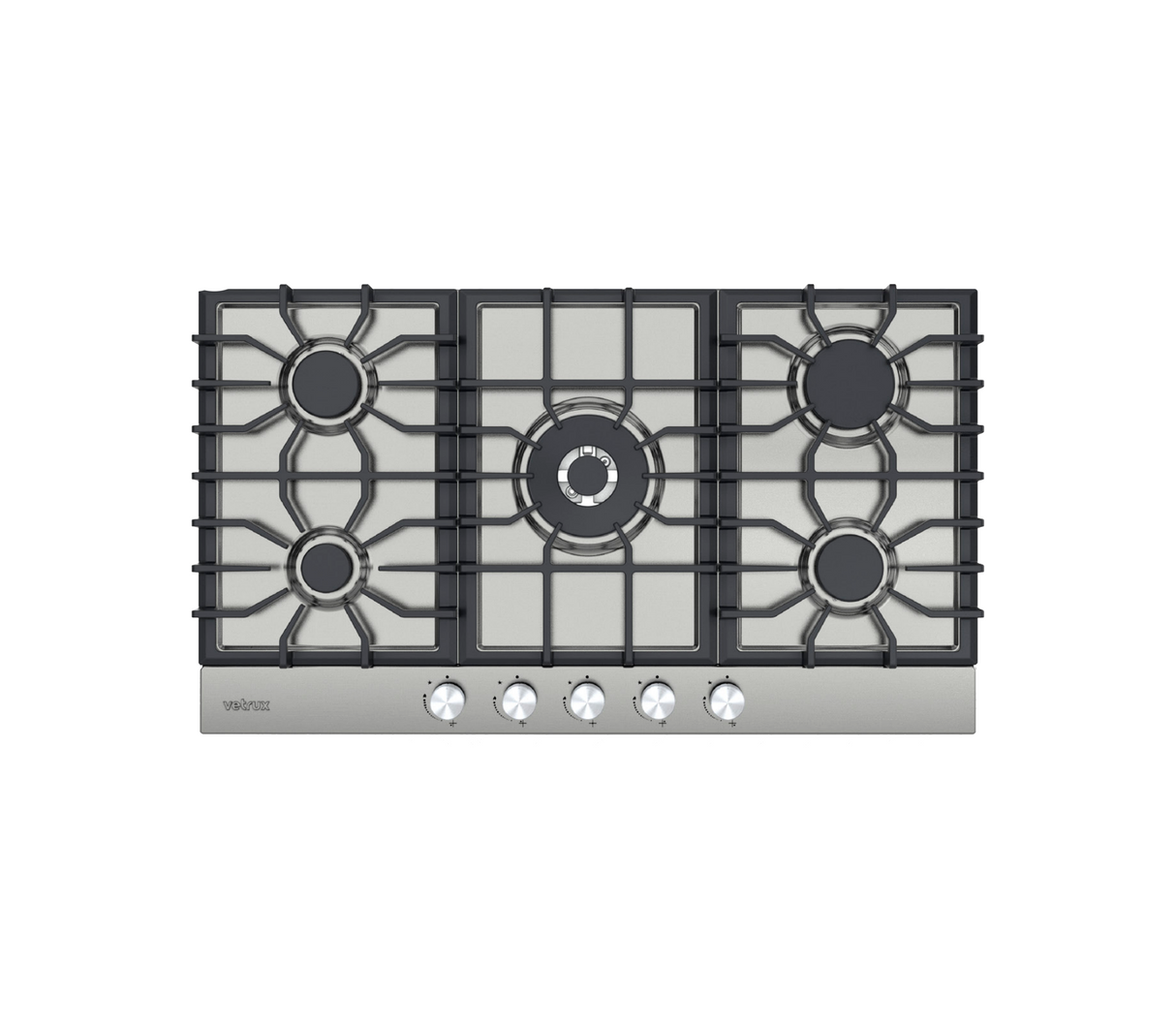 Tope de cocina a gas 5h 90cm (36") Nova Pro acero Vetrux