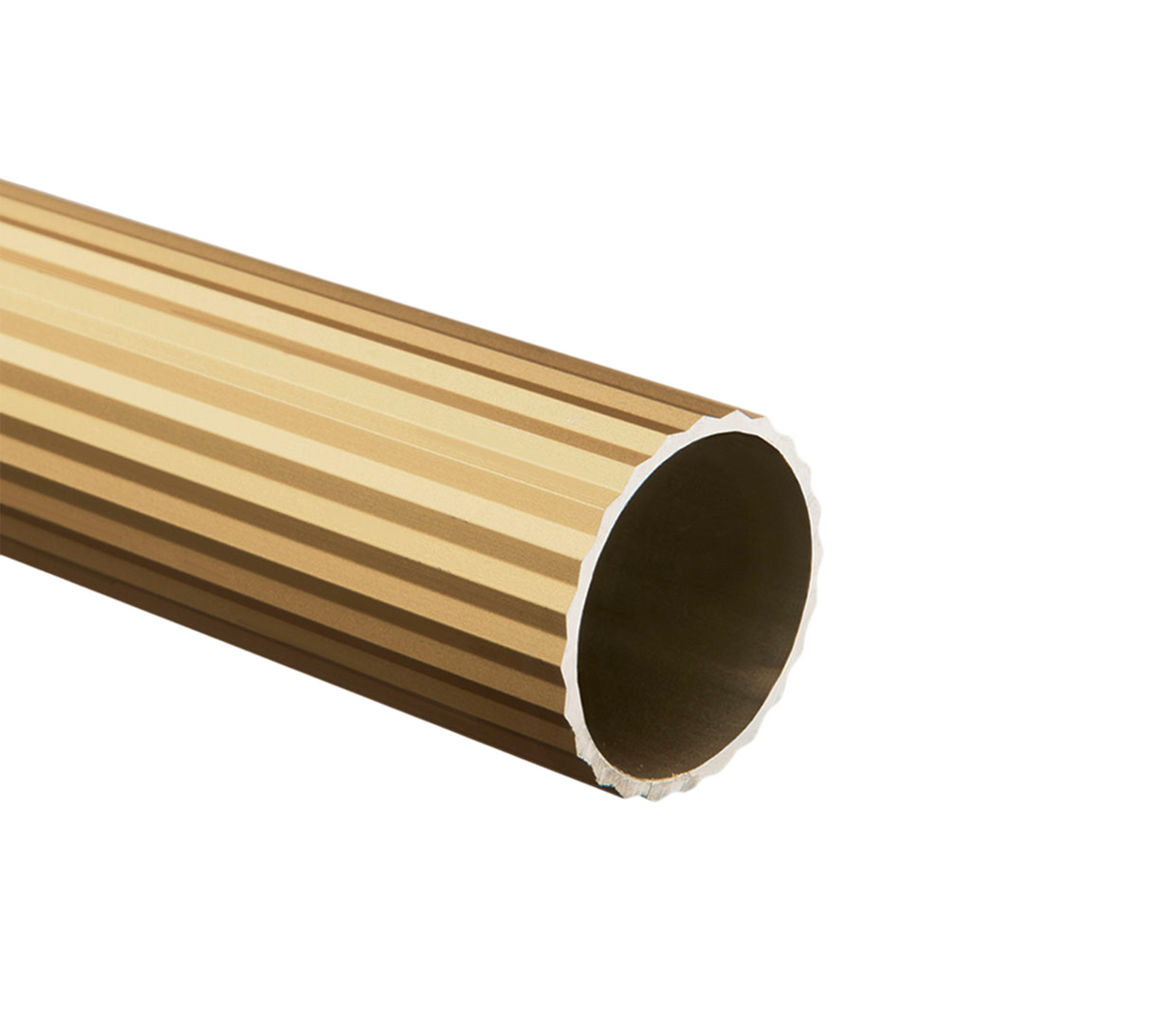 Tubo redondo acanalado aluminio champ 25mm x 2m Tauro