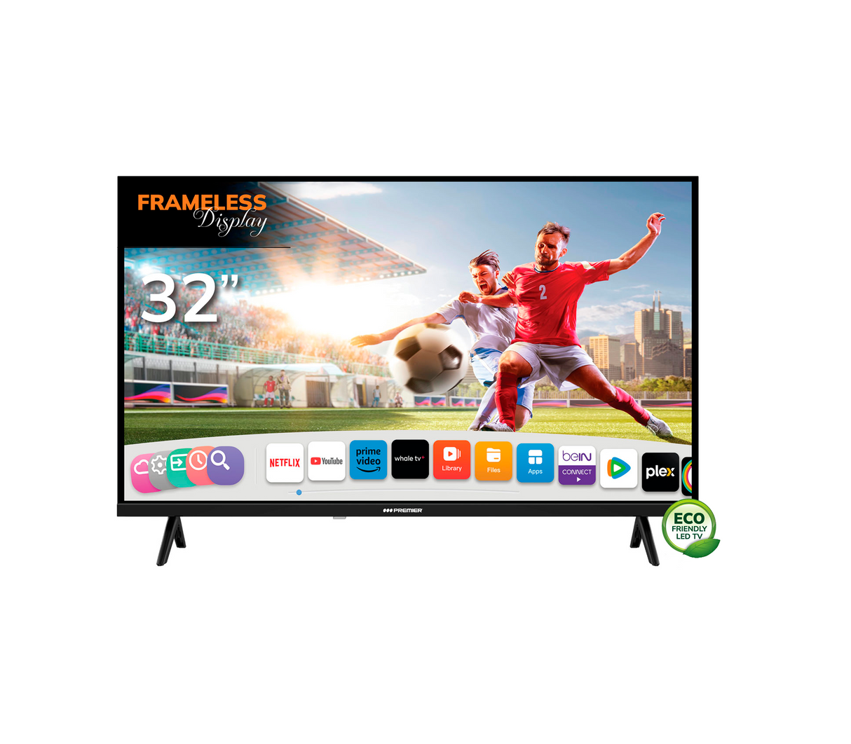 Tv 32" HD Smart Whale Tv c/control de voz Premier