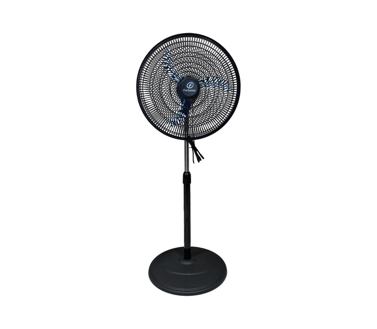 Ventilador 18" de pedestal 3 aspas plásticas azul Fortunne