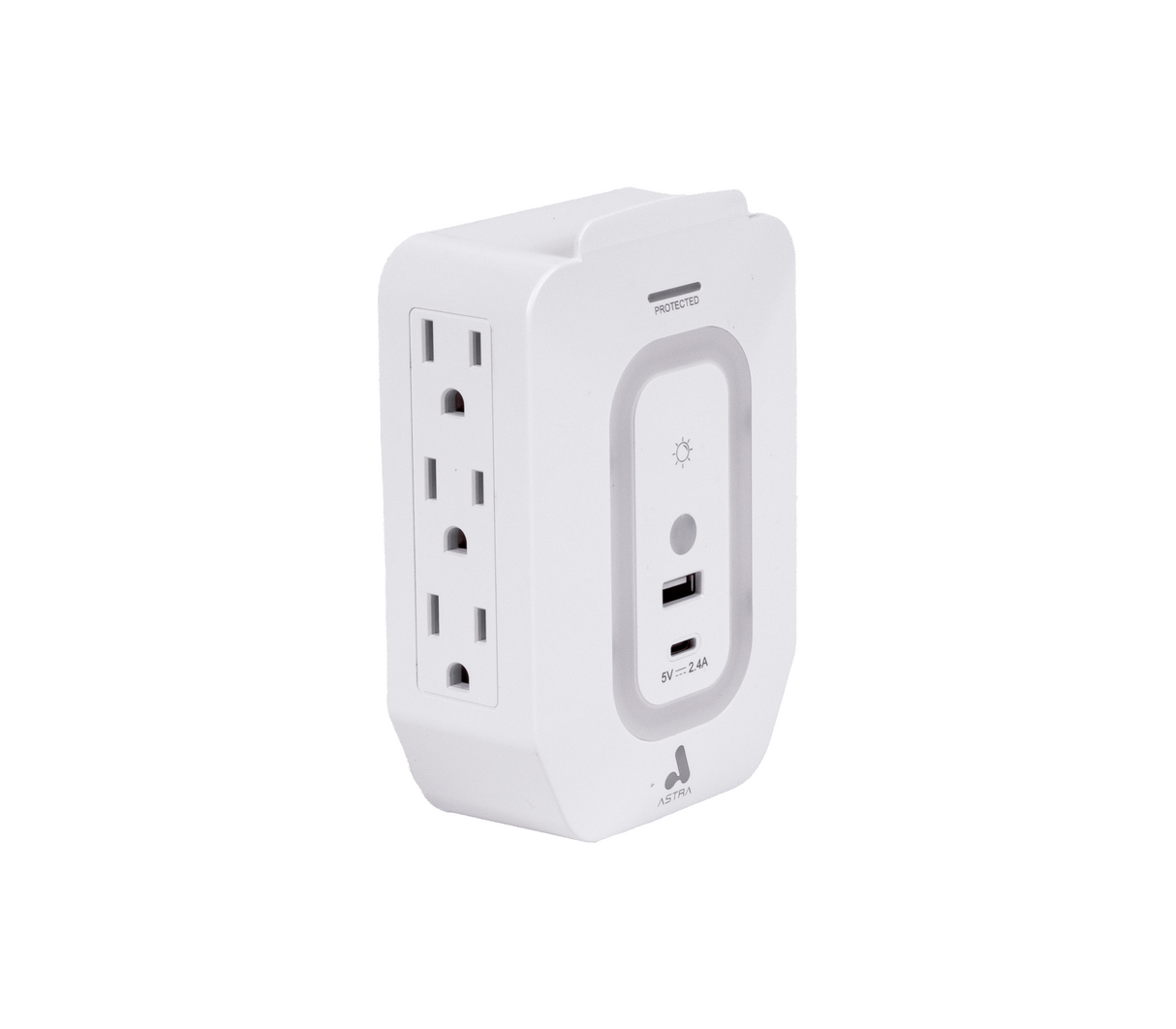 Protector de sobretensiones 6 salidas 1 usb/1 usb-c Astra