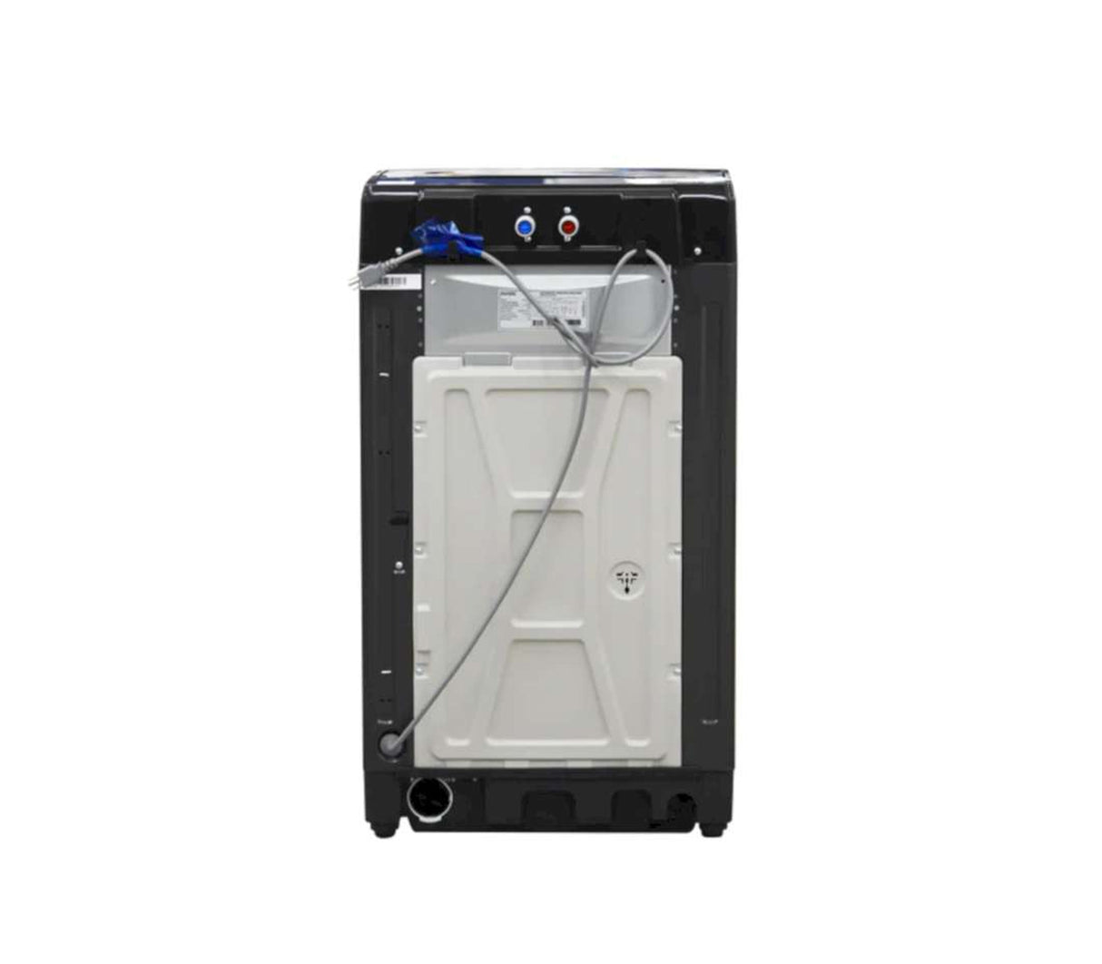 Lavadora automática 12 kg tapa de vidrio soft touch gris Mystic