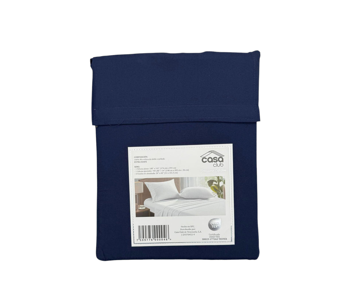 Sábana King bonissima unicolor Casa Club