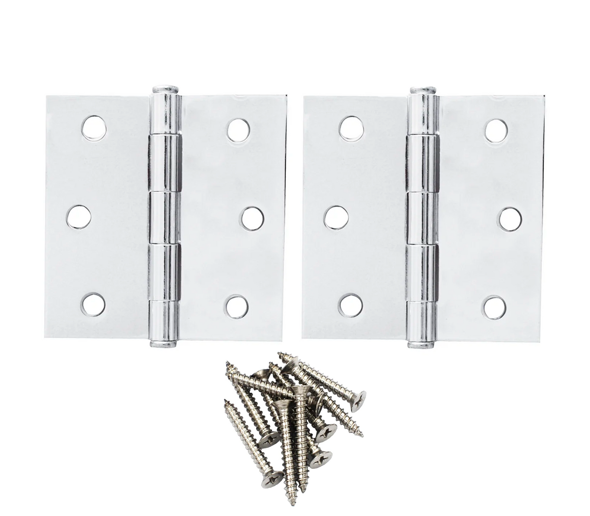 Bisagra de hierro 3x3"x2mm níquel satinado blíster Fortek