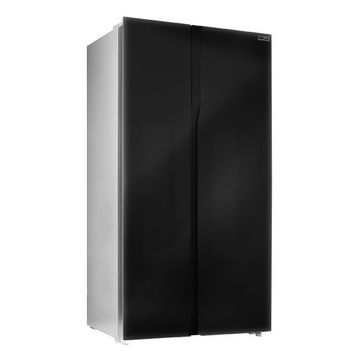 Nevera Side by Side black 510lt (18pies) puerta tipo espejo negra Drija