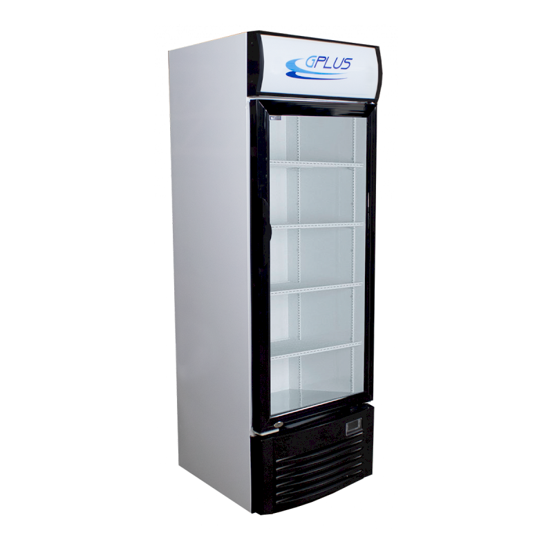 Nevera exhibidor vertical 9 pies sin escarcha 110v blanco/negro ref.nev1f Gplus