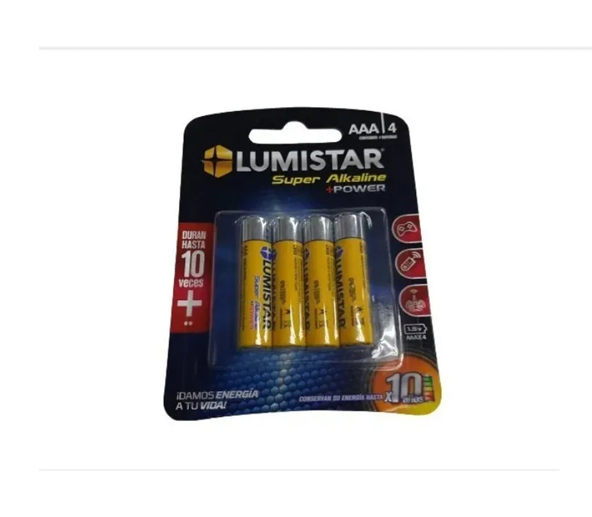 Baterías Super Alkalina AAA x 4 LUMISTAR