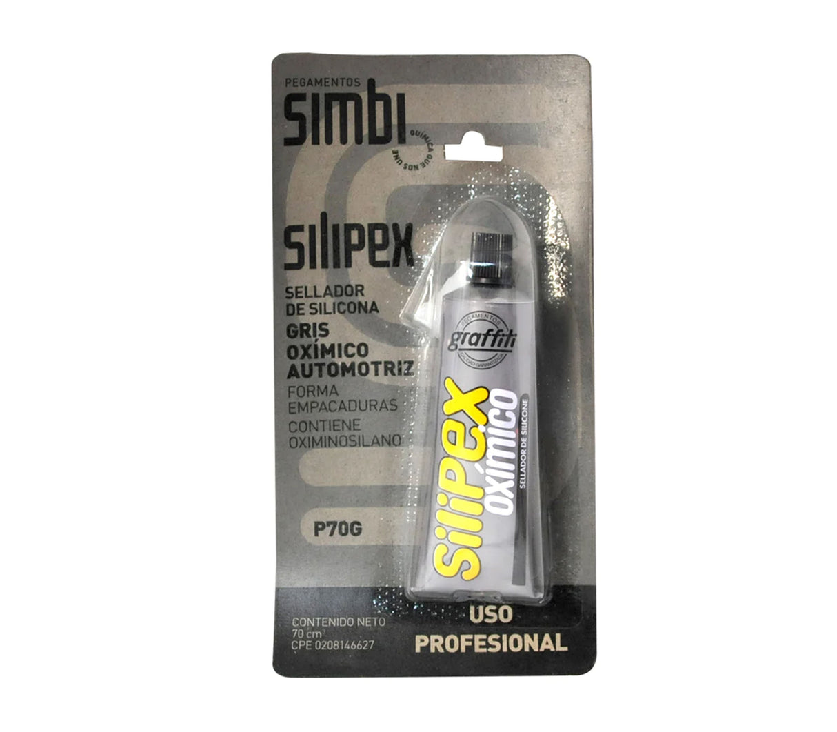 Sellador de silicon automotriz en tubo Silipex