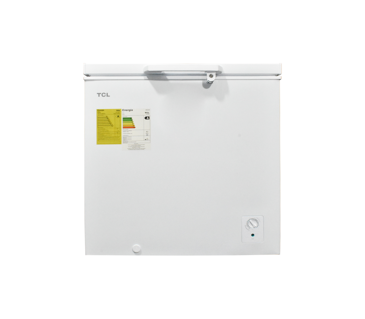 Congelador hrztl 200 litros blanco int/blanco TCL