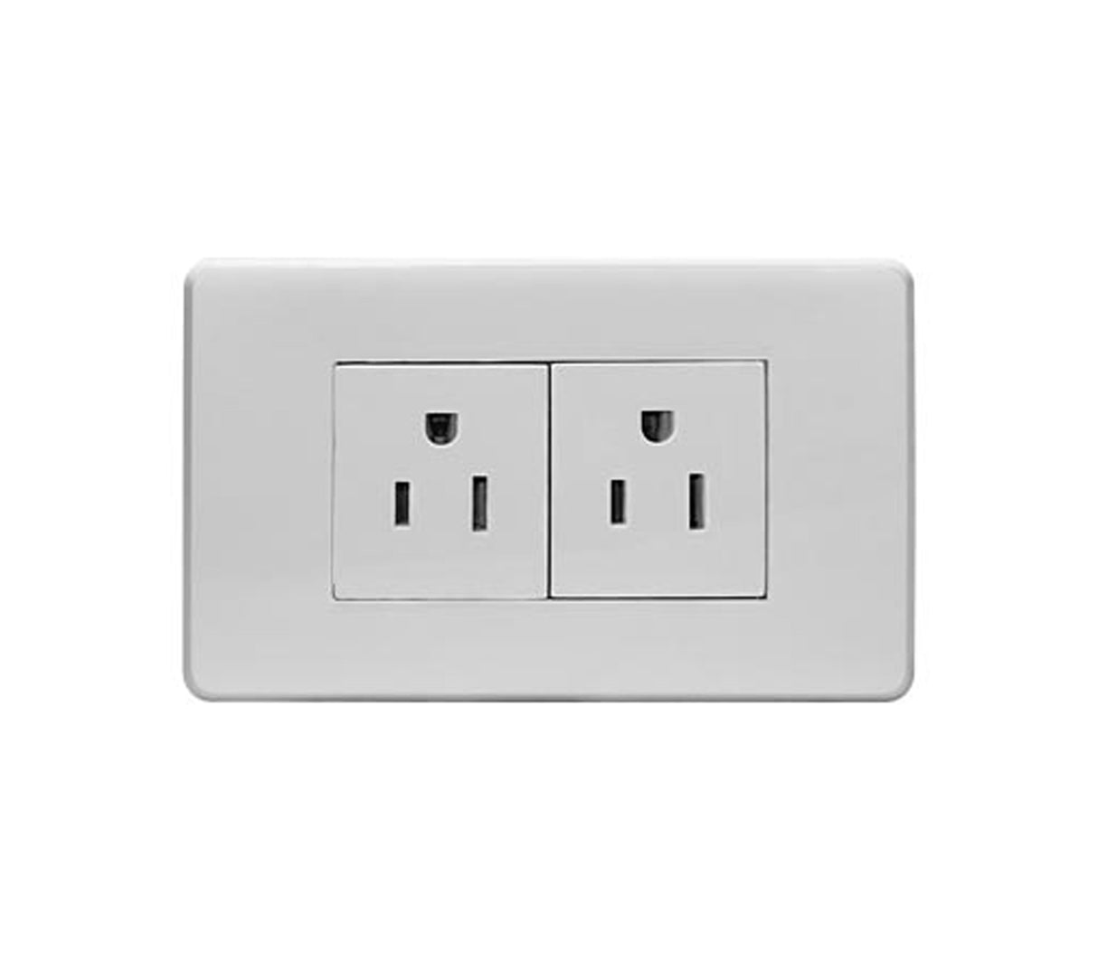 Toma doble abs 15a 125v blanco Run
