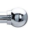 Soporte terminal de tipo esfera cromada 25mm Tauro