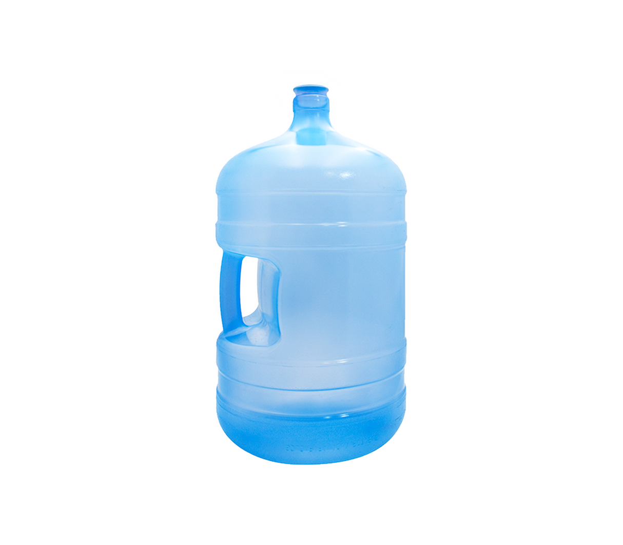 Botellón 5 galones sin tapa con asa azul Decocar