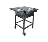 Baño d/maría mesón aux/repollera/salsera forrada c/ruedas Baldirio