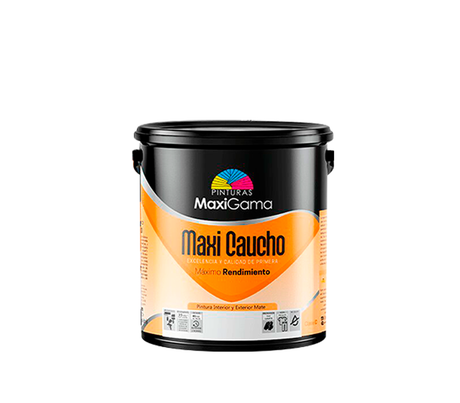 Pintura a base de agua mate MaxiCaucho interior clase C Maxigama