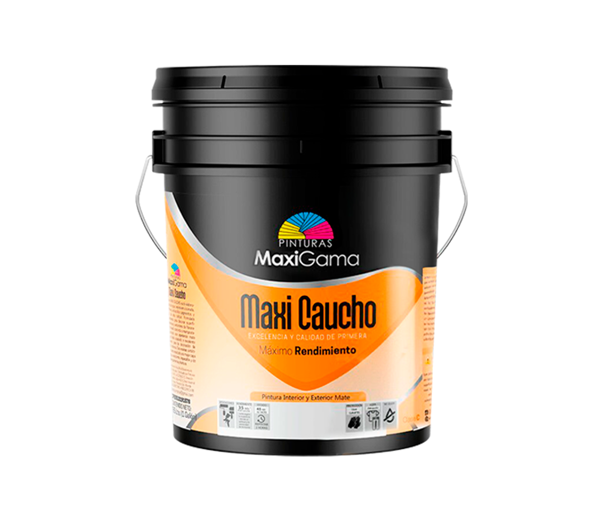 Pintura a base de agua mate MaxiCaucho interior clase C Maxigama