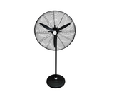 Ventilador industrial de pedestal 30" 3 aspas plásticas 150W negro Powerfik