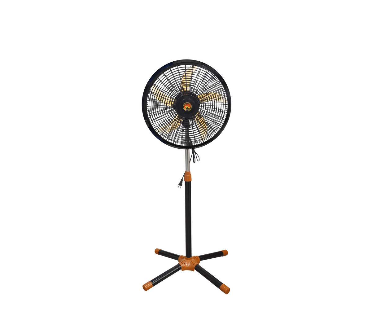 Ventilador de pedestal 18" 5 aspa plástica negro/marrón FM