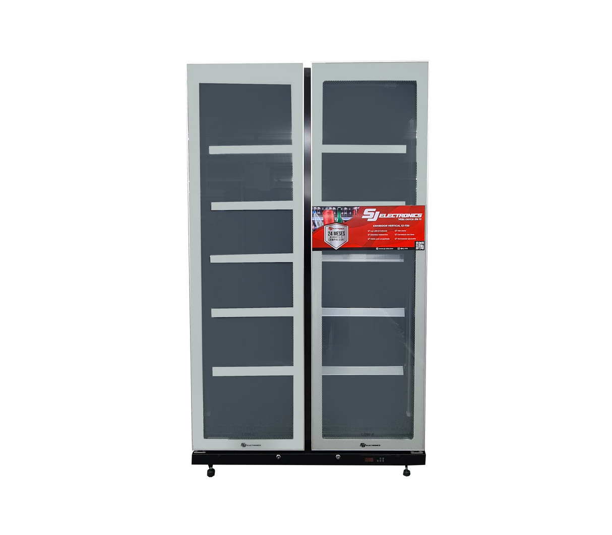 Exhibidor vertical 720 litros sj-720 2 puertas Sj Electronics