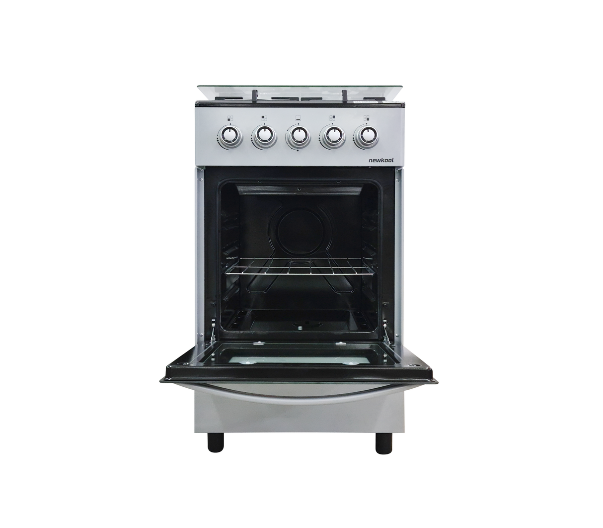 Cocina a gas 20" de piso 4h c/horno gris Newkool