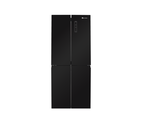 Nevera Cross Door 400lts sj-520sp espejo negro Sj Electronics