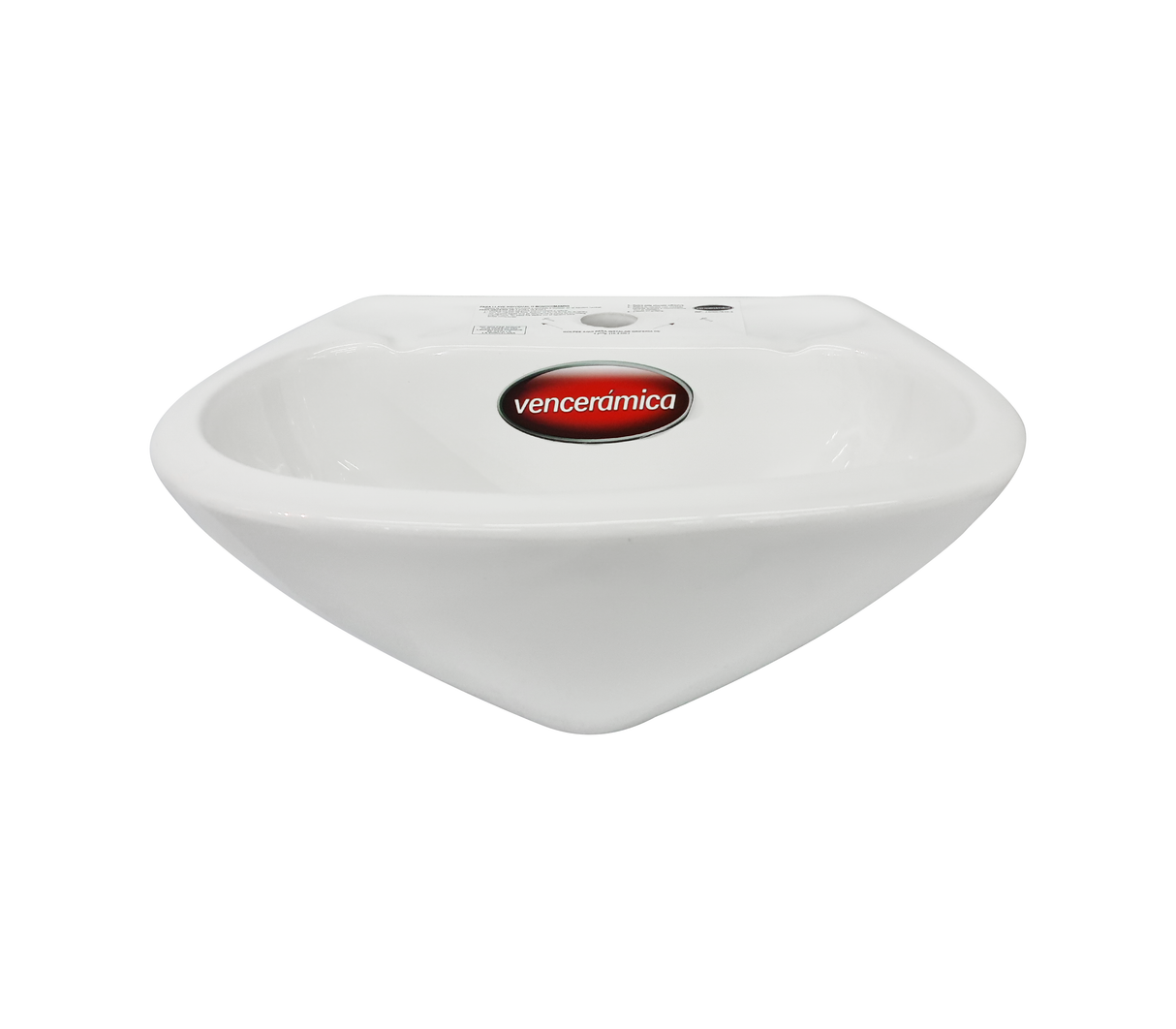 Lavamanos shelby sin pedestal linea estandar mod. 5575 blanco glaciar Venceramica