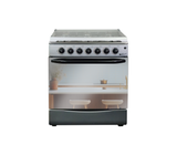 Cocina a gas 6H 30" encendido automático silver Gplus