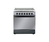 Cocina a gas 6H 30" encendido automático silver Gplus