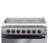 Cocina a gas 6H 30" encendido automático silver Gplus