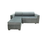 Juego de Recibo Estrada Tipo L 2 Puestos + Chaiselongue Tela de Lujo Okalia