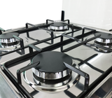 Cocina a gas 20" de piso 4 hornillas c/horno negro Nero