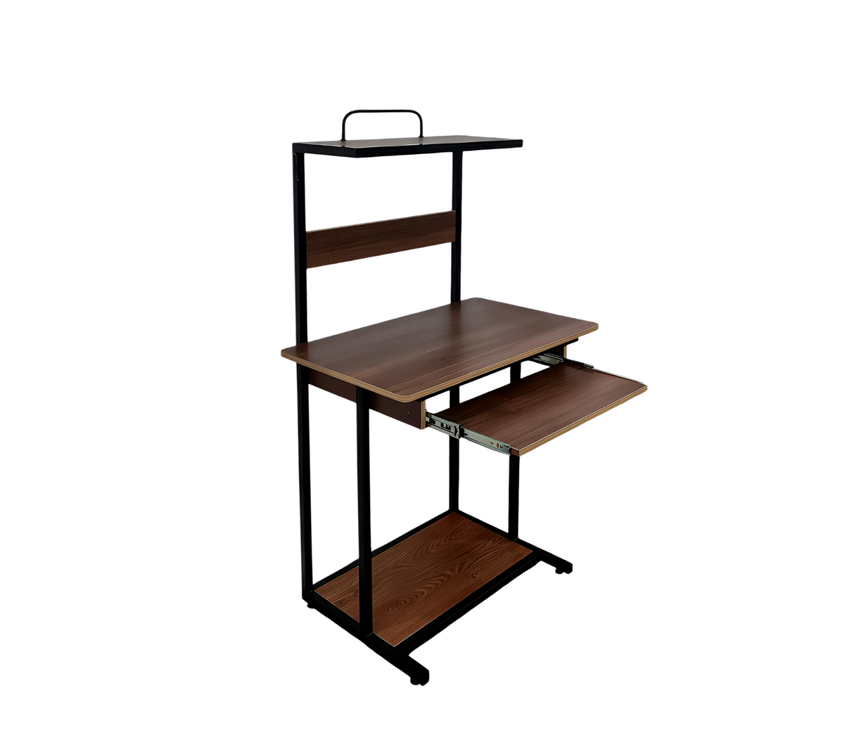 Mesa de Computadora 3 NIV. Base D/Metal Fabricación Nacional Marrón C/Betas Powerfik