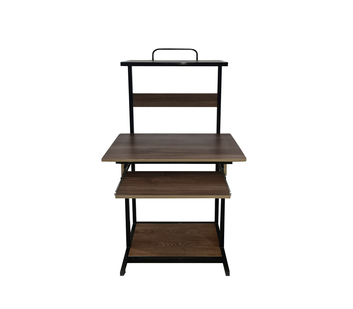 Mesa de Computadora 3 NIV. Base D/Metal Fabricación Nacional Marrón C/Betas Powerfik