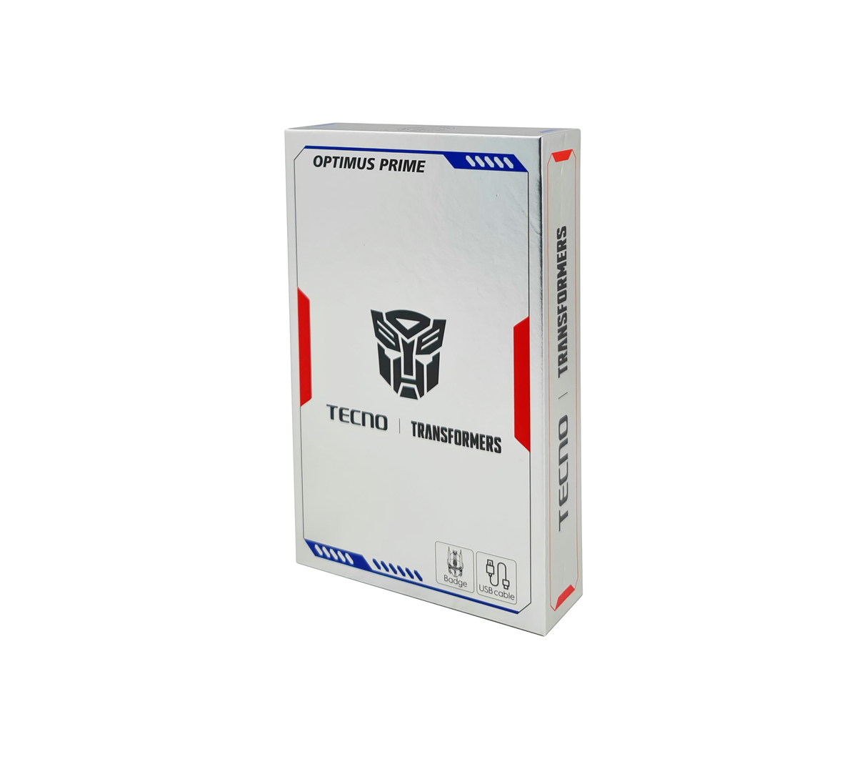 Cable cargador doble tipo C transformers rojo/azul Tecno