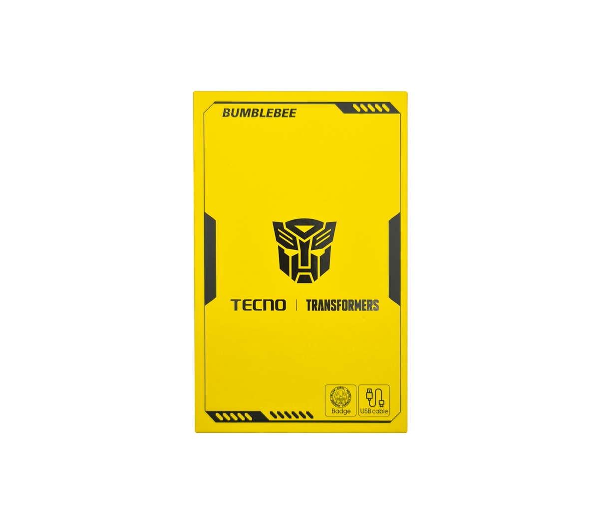 Cable cargador usb/tipo C transformers amarillo Tecno