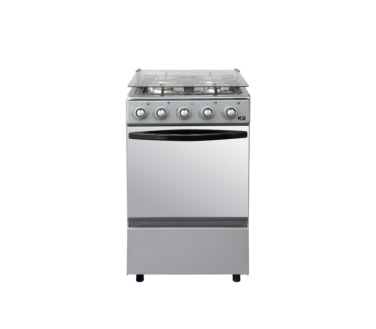 Cocina a gas 4 hornillas gris KR PLUS