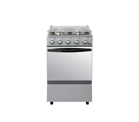 Cocina a gas 4 hornillas gris KR PLUS