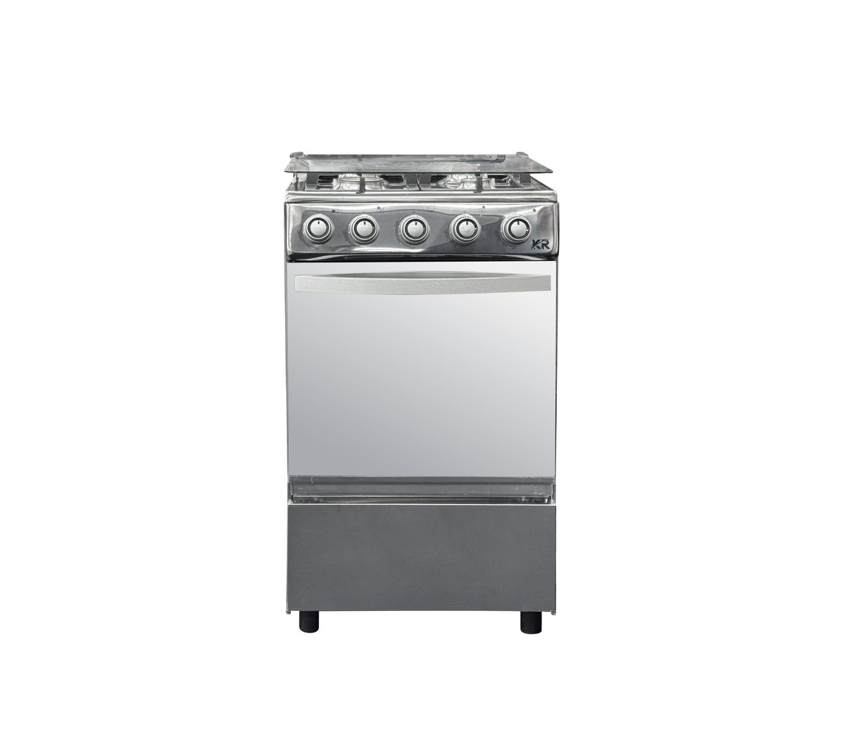 Cocina a gas 4 hornillas acero/plateado KR PLUS