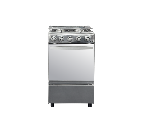 Cocina a gas 4 hornillas acero/plateado KR PLUS