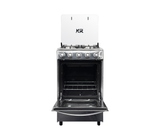 Cocina a gas 4 hornillas acero/plateado KR PLUS
