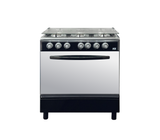 Cocina a gas 6 hornillas negro KR Plus