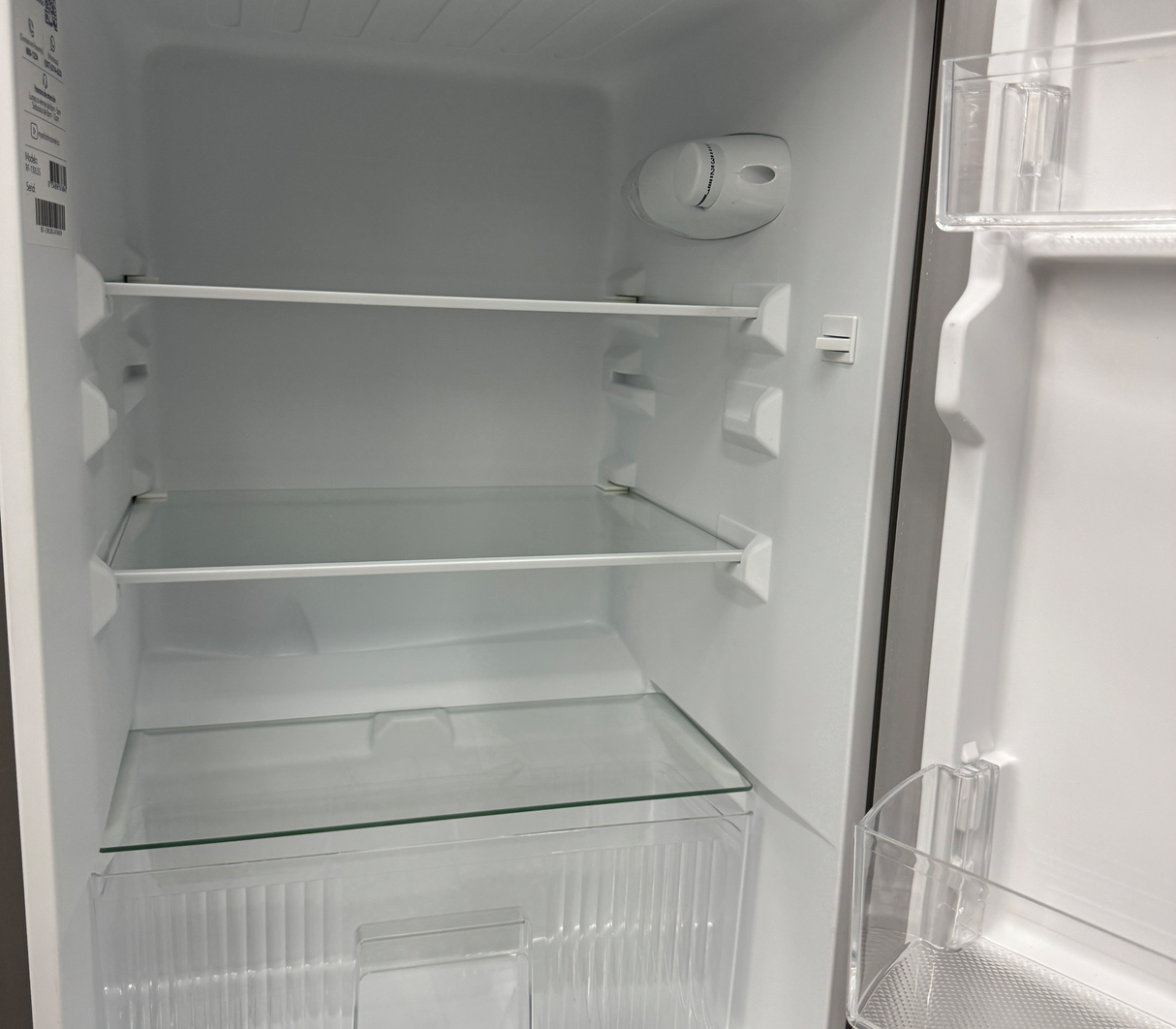 Nevera Top Mount con escarcha 130 litros silver Mystic