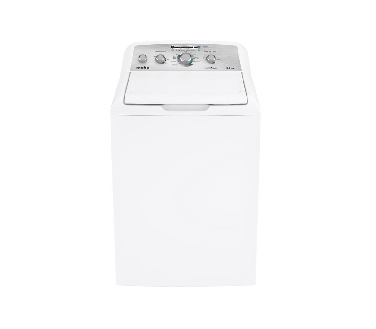Lavadora automática 20 kg 4 perillas + botón LMA70214CBAB0 blanca Mabe