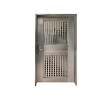 Puerta c/marco y cerradura 91x2,11cm acero Nero