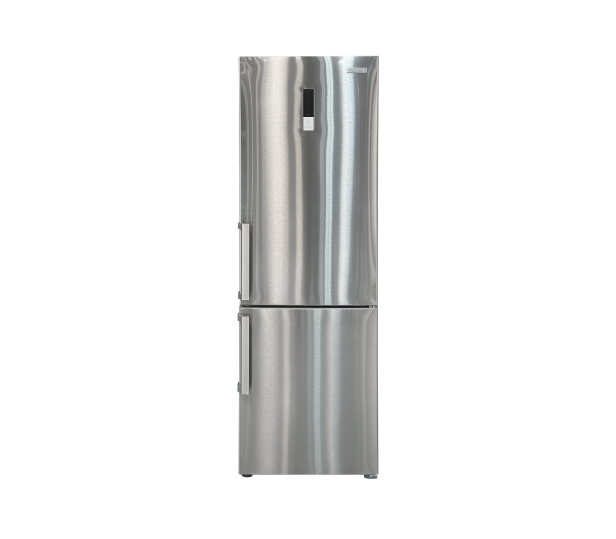Nevera con congelador abajo 356 lts acero inox Royal