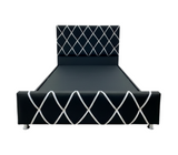 Box Spring Decorativo Matrimonial C/Copete Bipiel