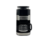 Cafetera con molino grindix negro/acero Vetrux