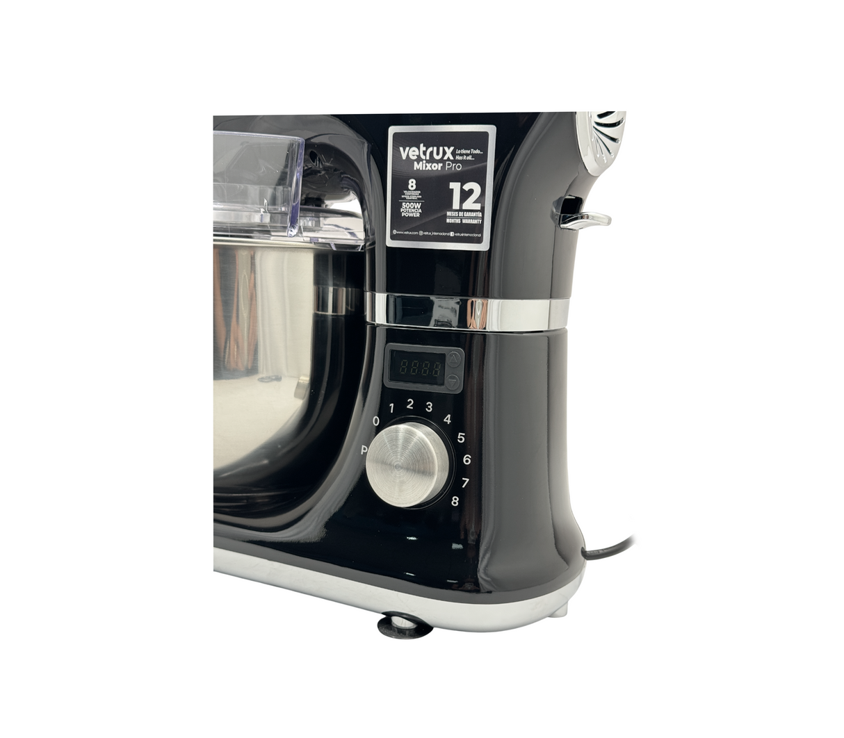 Batidora mixor pro negro/acero Vetrux